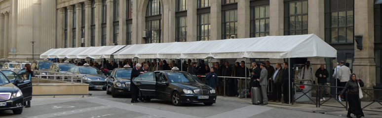 Taxi am Gare du Nord